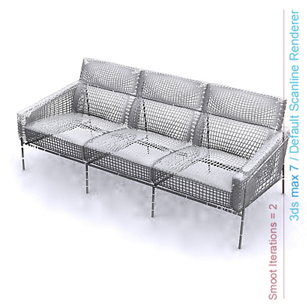 3ds max design series - series 3300 three seater sofa by lajhar